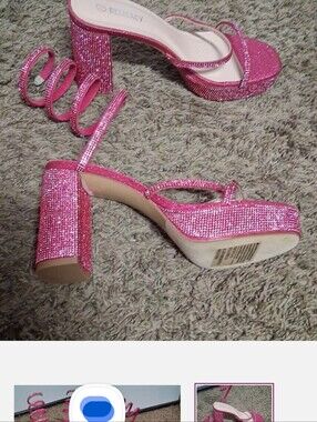 Brand New Ladies Delicacy Ankle Wrap High Heels Size 9
